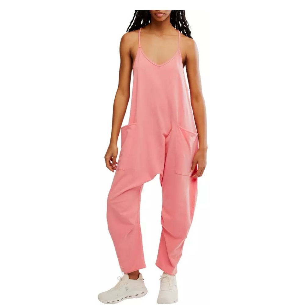 Free People/ FP Movement One Shot Onesie Hibiscus/ Tulip Pink Sizes XL & L